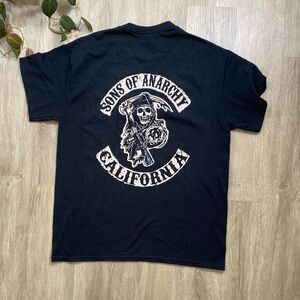 Sons of Anarchy Black Graphic T-Shirt Size L